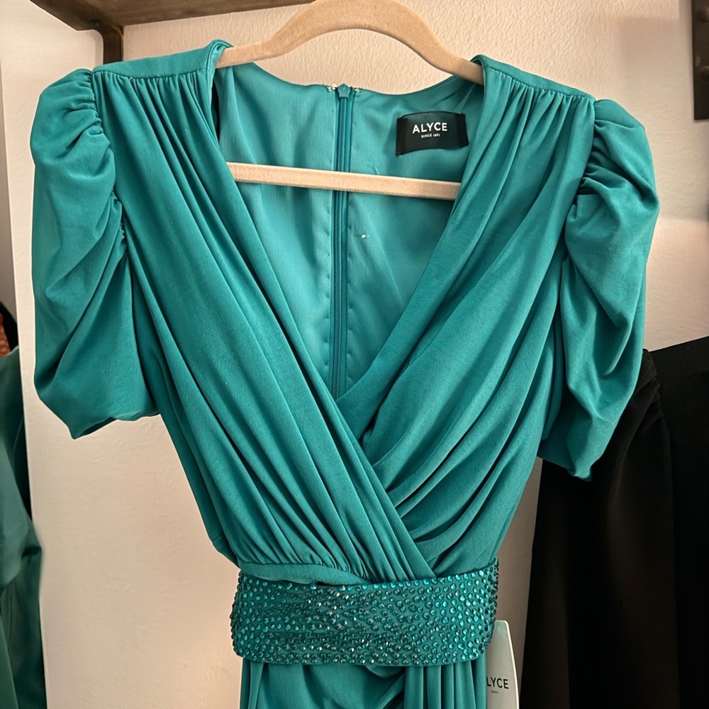 Alyce Paris long sleeve straight line dress.
